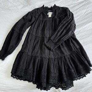 Anthropologie Long Sleeve Black Dress - Medium - NWT